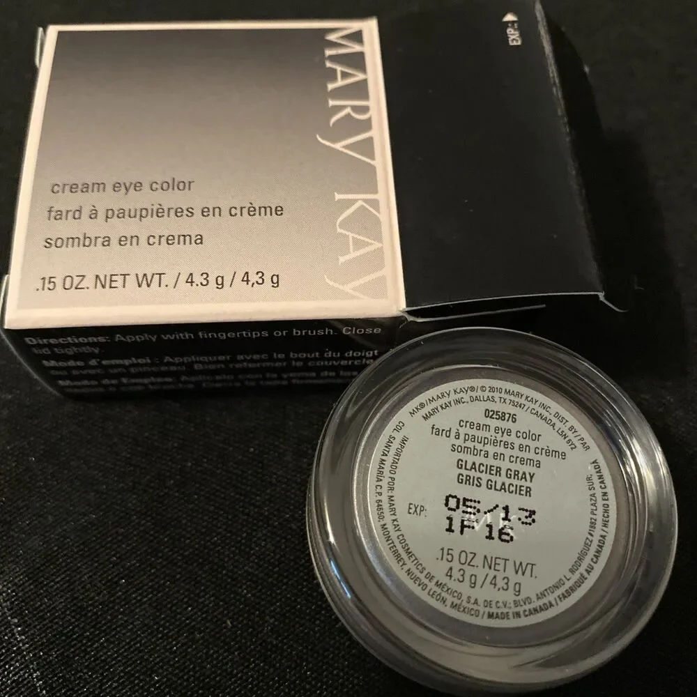 New In Box Mary Kay Cream Eye Color Glacier Gray #025876 Full Size Fast Ship